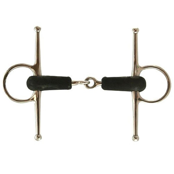 Coronet Rubber Mouth Full Cheek Bit, 5 1/2-Inch