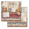 Stamperia 8" x 8" Paper Pad Vintage Library