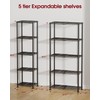 Sakugi Storage Shelves - 5-Tier Width Expandable Shelf Organizer with