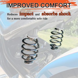 FOVPLUE 4" Seat springs for Solo Seats,Chrome Barrel Motorcycle Seat Spring universal fits for Harley Sportster XL883 1200 Bobber Chopper Custom Application, for Honda Yamaha Kawasaki Suzuki