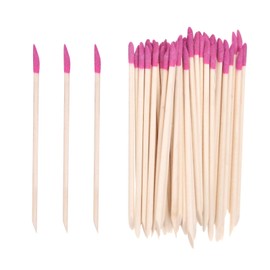 HARFINGTON 60pcs Sanding Sticks 150 Grit Match Sanding Sticks for Fine Detailing Sanding Tools Plastic Models Assorted Metal Wood Buffing, Rose Red