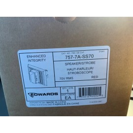 EDWARDS 757-7A-SS70 RED SPEAKER/STROBE (NEW)