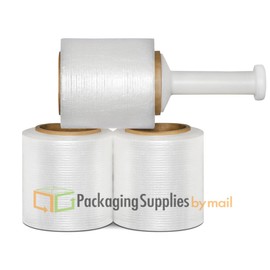 Pre Stretched Wrap, Plastic Shrink Wrap, Clear, 3 Inch x 1000 Feet, 34 Gauge, 18 Pack