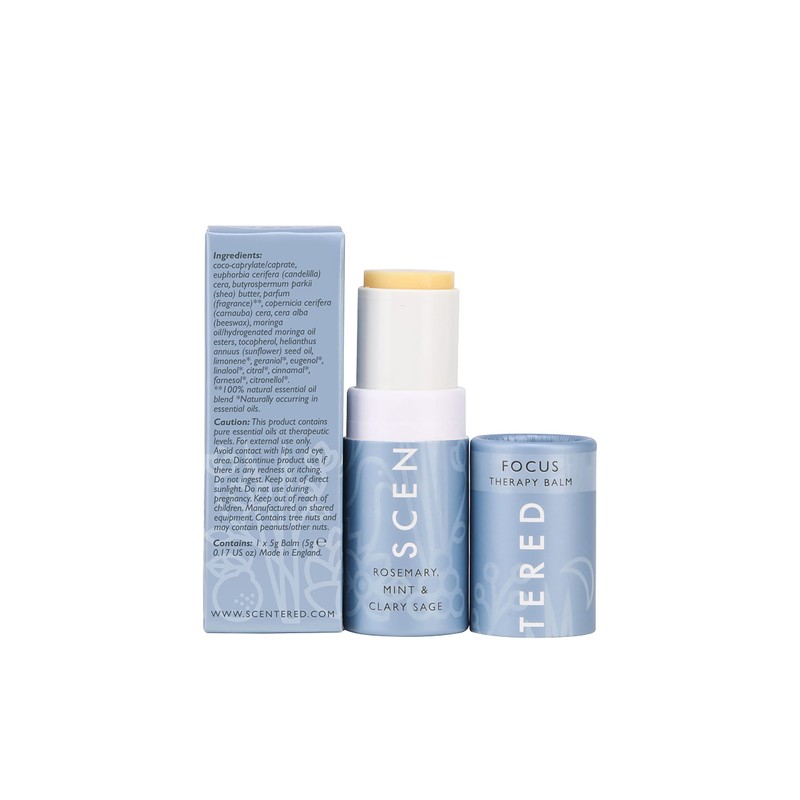 Scentered Aromatherapy Balm Stick for Focus & Concentration - Roll