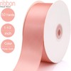 Hoisre 1-1/2 inch Rose Gold Polyester Ribbon 50 Yards for