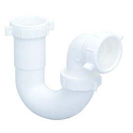 EZ-FLO 1-1/2 Inch Kitchen Sink Drain Repair Pipe with Reducing Washer, White Polypropylene, 35380