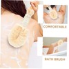 Outanaya 2pcs Natural Sisal Silk Bath Brush Set Exfoliating for