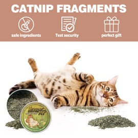 NICERINC PET Organic Fresh Dried Catnip for Cats,100% Natural,Safe & Non-Addictive Catnip,Refillable Catnip Toys for Cats & Kittens, 50 Grams（1.8 OZ）