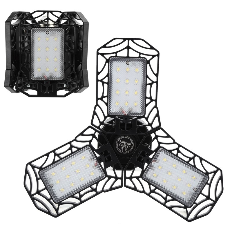 40W E27/E26 36LED Fan Garage Light Plastic Black Industrial Working