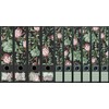 Set of 10 Wide and Narrow Folder Spines Succulent Plant