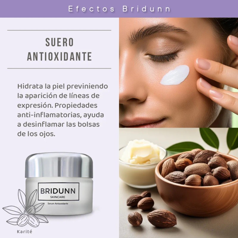 Bridunn Kit Crema Facial Antiarrugas Y Suero Antioxidante