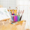 Absonic Acrylic Pen Holder Pencil Organizer, 360-Degree Rotating Pencil Holder,