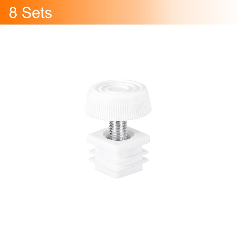 sourcing map Furniture Leveling Feet, 8 Sets 20 x 20mm