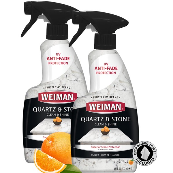 Weiman Quartz Countertop Cleaner and Polish ( Pack w/Micro Towel)
