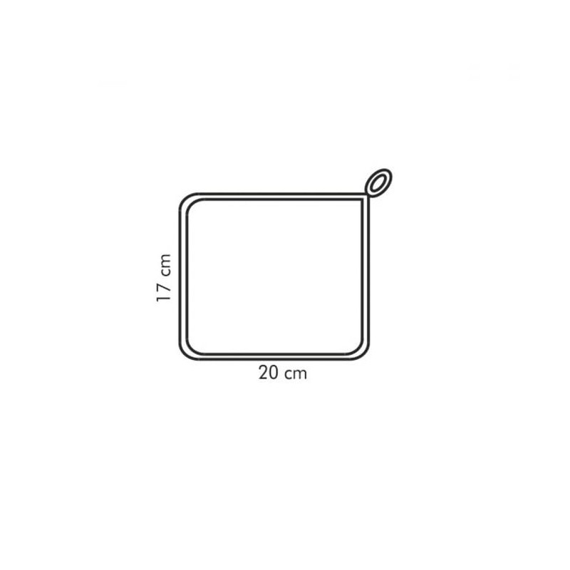 Tescoma DELÍCIA Topflappen, rosa/schwarz, 17 x 20 cm