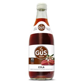 GuS Grown-Up Soda | Lightly Sweetened Sodas with Real Juices | 12 Fl Oz (Pack of 24) (Dry Cola)