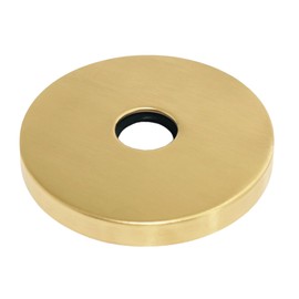 Corla 4" Modern Oversized Shower Arm Flange | Universal Replacement Escutcheon Cover Plate (Champagne Gold)