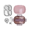 Stainless Steel Lunch Box Office Worker Student Children's Canteen Compartment