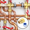 uxcell Brass Pipe Fitting, 5/8 SAE Male x 1/2 SAE