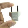 X-SHIYUN 2 PCS American USA to European Outlet Plug Adapter(White)