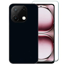 Ranyi for Foxx FoxxD Miro S68 C68 Case with Screen Protector, Black Slim Thin Flexible TPU with Reinforced Corners Protection Silicone Rubber Case Cover for Foxx FoxxD Miro C68 /S68 5G