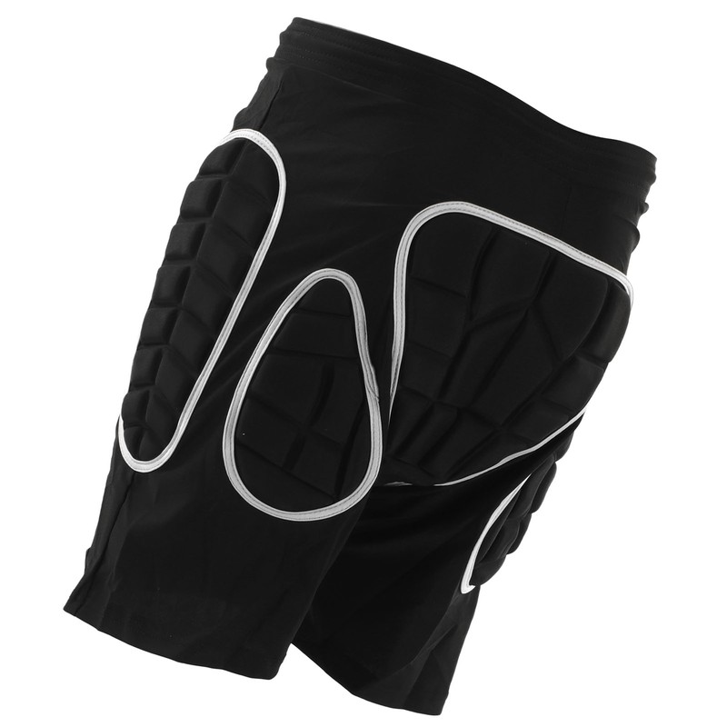 Silver Black Skiing Hip Protection Shorts Impact Resistant Breathable Skating