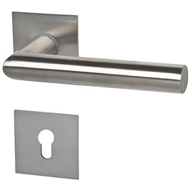 ALPERTEC Piato - R Rectangular Stainless Steel Colour for FRONT DOORS 32846013 PZ Door Handle Set Door Fittings Door Handle