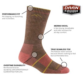 Darn Tough Vermont Hiker Boot Midweight with Full Cushion Bark LG (US 10-11.5)