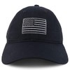 Armycrew Soft Cotton Crown American Flag Embroidered Mesh Back Cap