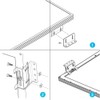 Renogy Solar Panel Mounting Curved Z Bracket-Set of 4 for