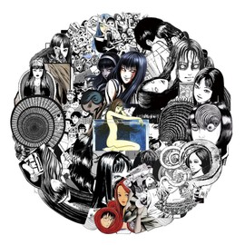 50PCS Anime Tomie Stickers for Laptop Skateboard,Water Bottles,Bumper,Helmet Stickers，Refrigerator Decor Stickers (Tomie)