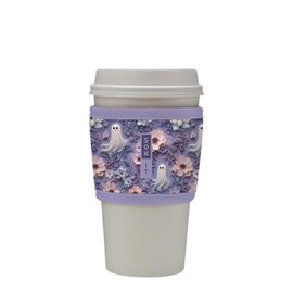 Sok It HotSok Coffee & Tea Reusable Insulated Neoprene Cup Sleeve (Ghostly Garden)