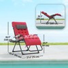 Outsunny Zero Gravity Chair, Folding Reclining Lounge Chair with Padded