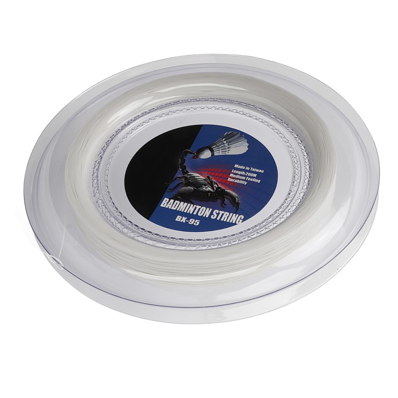 POWERTI Badminton Racquet String High Elasticity Wear Resistant Resin Fibre