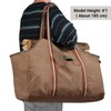 BONTHEE Firewood Carrier Bag, Waxed Canvas Log Carrier, Waterproof Extra