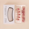 SEMTIM Nail Tips, 24 Pieces, Medium Short, Round False Nails,