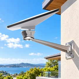 Adjustable Wall Mount Bracket for Starlink Mini SPX-04176000-501 – Silver Pipe Adapter Kit for Roof and Exterior Wall Installation