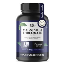 L-treonato De Magnesio Life 360+ Mag Threonate 210 Cápsulas Sabor Sin sabor