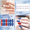 XEAOHESY 112 Pieces 8 Sheets Independence Day Nail Polish Strips