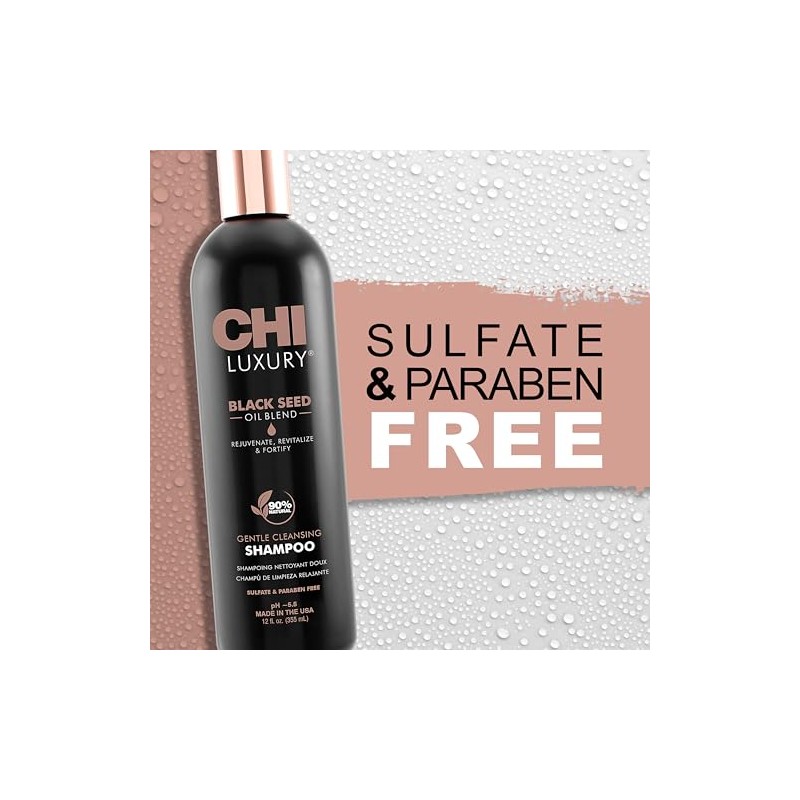 Chi Champú, Limpieza Suave Con Semillas Negras, 30 Ml