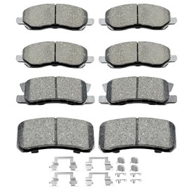 D866 D868 8pcs Ceramic Front Rear Brake Pads With Clips Fit For Chrysler 200,For Chrysler Sebring,For Dodge Avenger,For Jeep Compass/Patriot,For Mitsubishi Lancer/Outlander/Outlander Sport/RVR