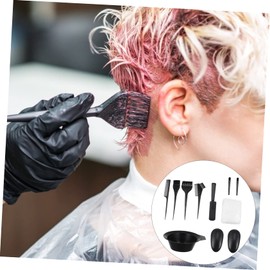 LALAFINA Hair Coloring Tool Kit for Home Use 11pcs Set Bowl Brush Clip Ear Covers Non-breakable