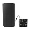 Solar Panel Fan Kit 20W Powered Mini Portable for Greenhouse