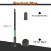 sourcing map 2pcs H3 Flat Hex Head Screwdriver Bit 3mm