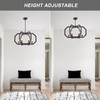 Lanhall 6 Light Farmhouse Chandelier Black Dining Room Light Fixture