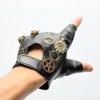 BLESSUME BLESSUME Steampunk Handschuhe Fingerlose Unisex Schwarz