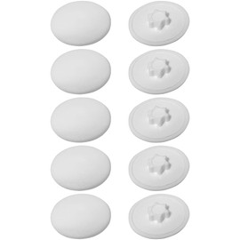 cyclingcolors 10x Cover Caps for Torx Screws Screw Cover Screw Caps Plastic White T10 12 mm