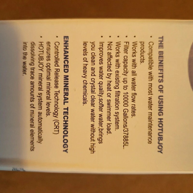 Hotubjoy Mineral Ion Cartridge Sticks 4 Filters Hot Tub Spa