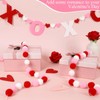 QOUBAI 3pcs Valentine's Day Garland Felt Ball Garland 10ft Pompom