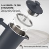 Secura French Press Coffee Maker, 304 Grade Stainless Steel Insulated